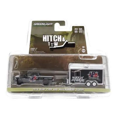 Greenlight Dodge Ram 2500 Pick-up 2018 With Trailer Vp Racing 1:64 Grey