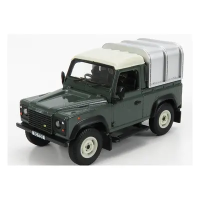 Britains Land rover Land Defender 90 Pick-up Closed 1984 1:32 Zelené Stříbro