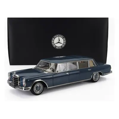 Nzg Mercedes benz S-class 600 Lwb Pullman (w100) 1963-1981 1:18 Světle Modrá