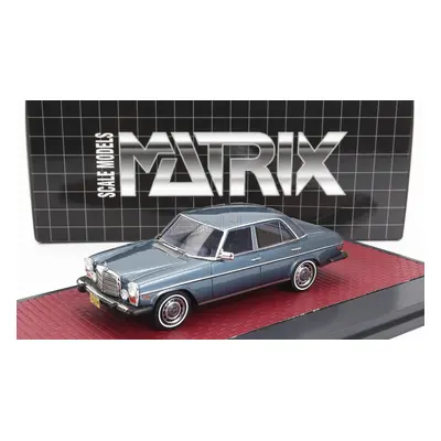 Matrix scale models Mercedes benz 300d (w115) Usa Version 1976 1:43 Blue Met