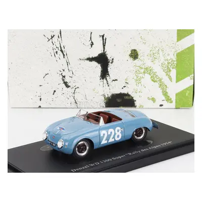 Autocult Denzel Wd 1300 Spider Super N 228 Rally Des Alpes Austria 1954 1:43 Světle Modrá