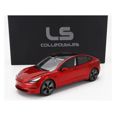 Ls-collectibles Tesla Model 3 2021 1:18 Red Met