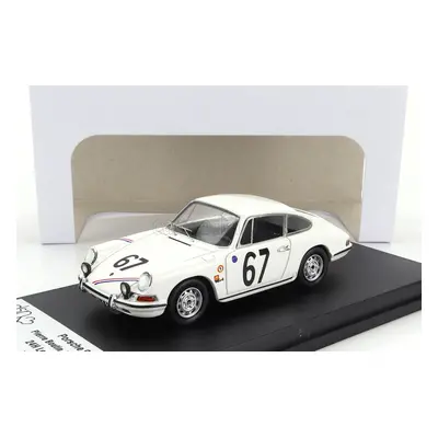 Trofeu Porsche 911 S Coupe N 67 24h Le Mans 1967 Pierre Boutin - Patrice Sanson 1:43 Bílá