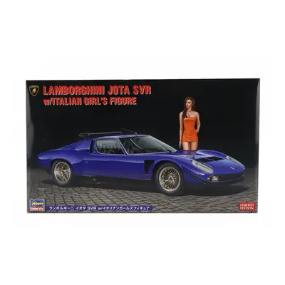 Hasegawa Lamborghini Jota Svr With Girl Figure 1970 1:24 /