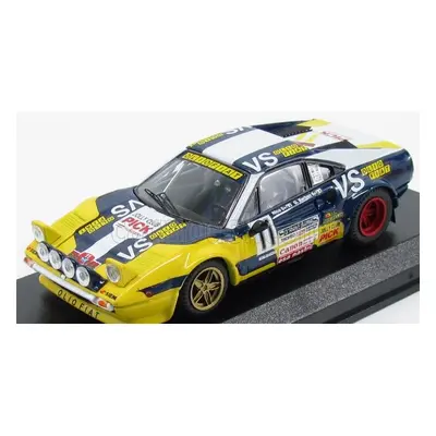 Best-model Ferrari 308 Gtb Coupe N 11 Rally Isola D'elba 1980 Nico - Barban 1:43 Žlutá Modrá