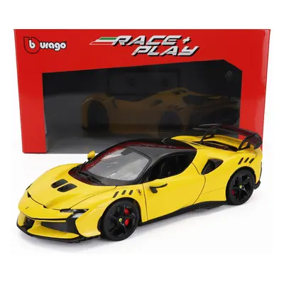 Bburago Ferrari Sf90xx Stradale 2024 1:18 Giallo Modena - Žlutá Černá