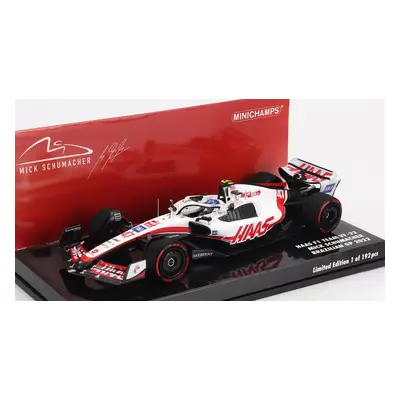 Minichamps Haas F1 Vf-22 Team Haas N 47 Brazilian Gp 2022 Mick Schumacher 1:43 Bílá Černá Červe