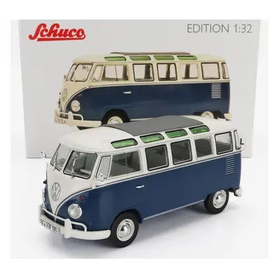 Schuco Volkswagen T1 Samba Minibus 1962 1:32 Modrá Bílá