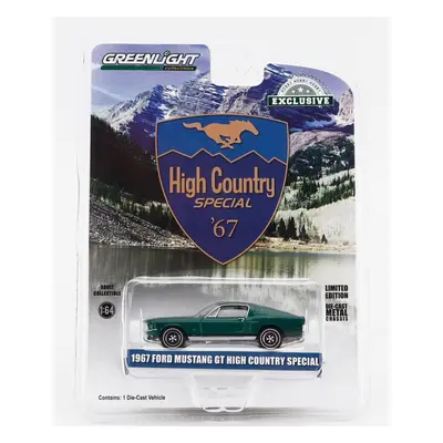 Greenlight Ford usa Mustang Gt Coupe Fastback High Country Special 1967 1:64 Green Met