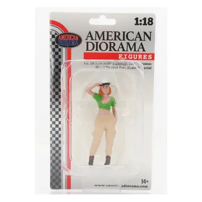 American diorama Figures Girl Hip Hop - 1 1:18 Bílá Zelená