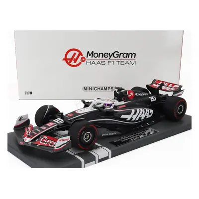 Minichamps Haas F1 Fw24 Team Moneygram Haas N 20 Season 2024 Kevin Magnussen 1:18 Černá Bílá