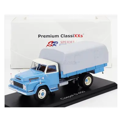 Premium classixxs Csepel D445 Truck Telonato 2-assi 1963 1:43 Světle Modrá Šedá