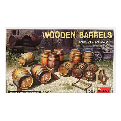 Miniart Accessories Botti Barili Di Legno - Wooden Barrels 1:35 /