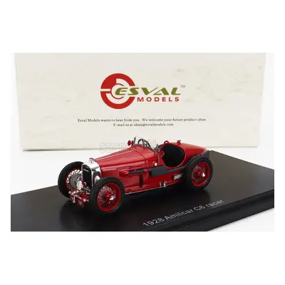 Esval model Amilcar C6 Spider N 0 Race Car 1928 1:43 Red