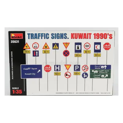 Miniart Accessories Segnali Stradali - Traffic Signs Kuwait 1990 1:35 /