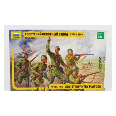 Zvezda Figures Soldati - Soldiers Military Soviet Infantry Platoon 1:72 /