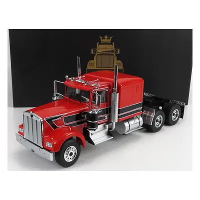 Road-kings Kenworth W900 Tractor Truck 3-assi 1989 1:18 Červená Černá