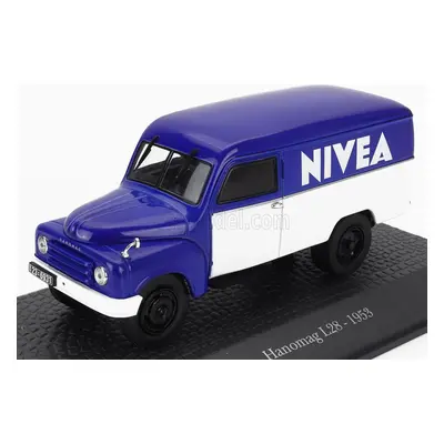 Edicola Hanomag L28 Van Truck Nivea 1953 - Damage Display Box 1:43 Modrá Bílá