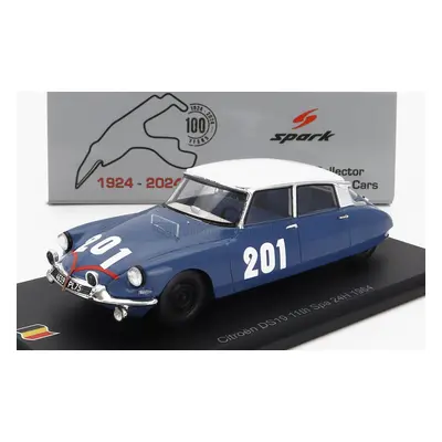 Spark-model Citroen Ds19 N 201 24h Spa 1964 Guy Verrier - Alain Bertaut 1:43 Modrá Bílá