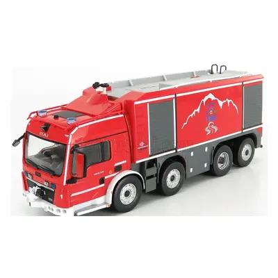 Edicola MAN Special Bai Tgs Tanker Truck Italy France 2013 1:43 Červená Stříbrná