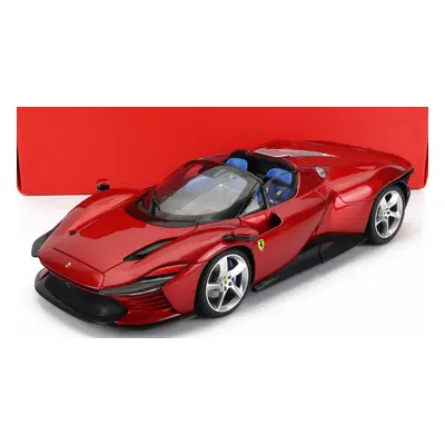 Bburago Ferrari Daytona Sp3 Spider Open Roof 2022 1:18 Rosso Magma - Červený Met