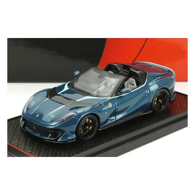 Bbr-models Ferrari 812 Competizione A Spider 2022 - Black Wheels 1:43 Blu Capri - Bleu Green Met