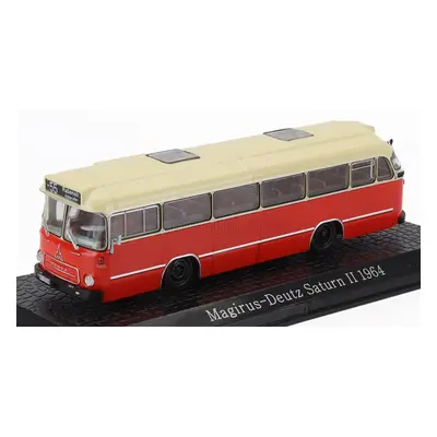 Edicola Magirus Deutz Saturn Ii Autobus 1957 - Damage Display Box 1:72 Červený Krém