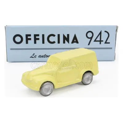 Officina-942 Fiat 500c Van Furgoncino 1949 1:76 Žlutá