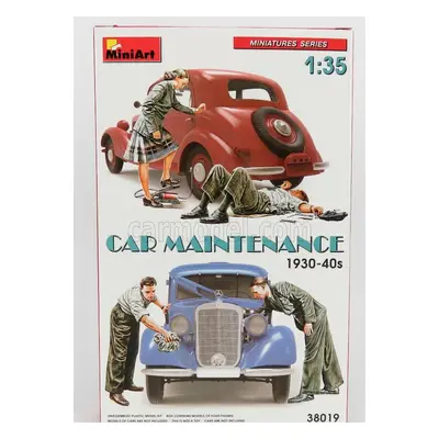 Miniart Figures Car Mechanic Maintenance 1935 1:35 /