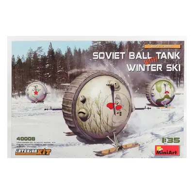 Miniart Tank Soviet Ball Tank With Winter Ski 1:35 /