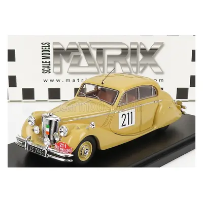 Matrix scale models Jaguar Mkv 3.5l N 211 3rd Rally Montecarlo 1951 C.vard - A.young 1:43 Beige