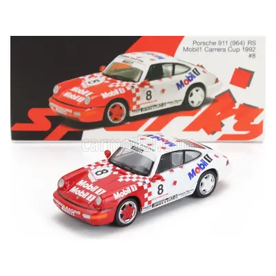 Spark-model Porsche 911 964 Rs Mobil1 N 8 Porsche Carrera Cup 1992 1:64 Červená Bílá