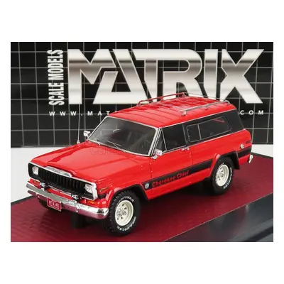 Matrix scale models Jeep Cherokee Chief Sj 4x4 1980 1:43 Red