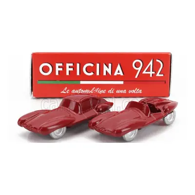 Officina-942 Alfa romeo Set 2x 1900 C52 Disco Volante Coupe + Spider 1952 1:76 Red