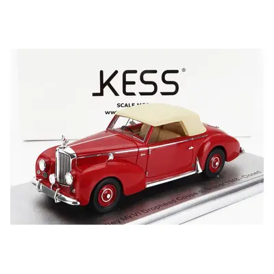 Kess-model Bentley Mkvi Drophead Coupe Graber Cabriolet Closed 1948 1:43 Červený Krém