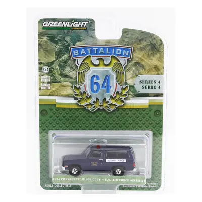 Greenlight Chevrolet M1009 Cucv Usa Air Force Military Police 1984 1:64 Blue