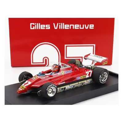 Brumm Ferrari F1 126c2 N 27 Brazilian Gp 1982 Gilles Villeneuve - With Driver Figure 1:43 Red