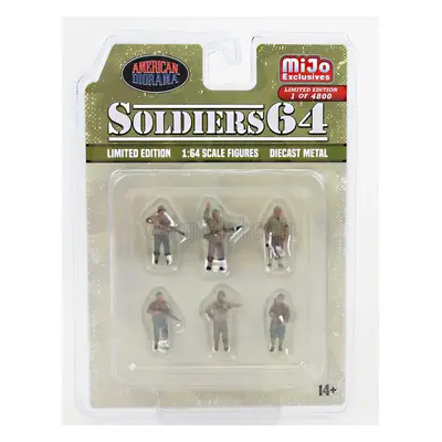 American diorama Figures Set - Soldiers 1:64 Vojenská Zelená