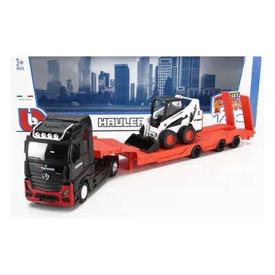 Bburago Mercedes benz Actros 2 Gigaspace Truck Pianale Trasporto Bobcat Ruspa Gommata Front Load