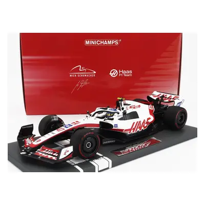 Minichamps Haas F1 Vf-22 Team Haas N 47 Brazilian Gp 2022 Mick Schumacher 1:18 Bílá Černá Červe