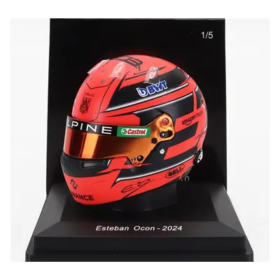 Spark-model Bell helmet Casco Helmet F1 Esteban Ocon Team Bwt Alpine N 31 Season 2024 1:5 Red