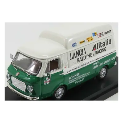 Rio-models Fiat 238 Van Tetto Alto Assistenza Lancia Corse Rally Racing 1975 1:43 Bílá Zelená