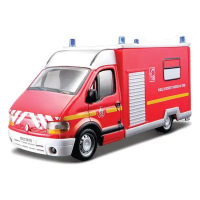 Bburago Renault Master 1:50 červená - policie