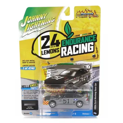 Johnny lightning Ford usa Mustang N 51 Racing 1990 1:64 Stříbrná Černá