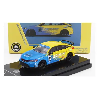 Paragon-models Honda Civic Type-r (fl5) N 95 Spoon Sport 2023 1:64 Modrá Žlutá