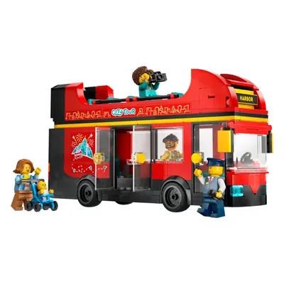 LEGO City - Červený dvoupodlažní vyhlídkový autobus