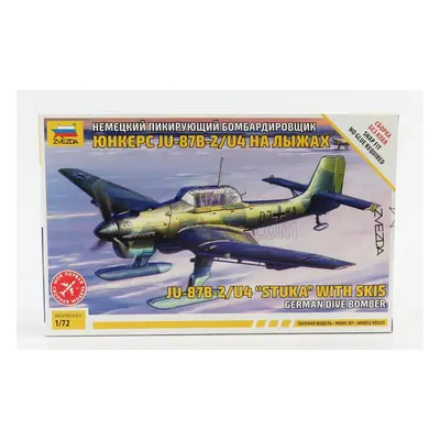 Zvezda Junkers Ju-87b Airplane Stuka Military With Ski 1935 1:72 /