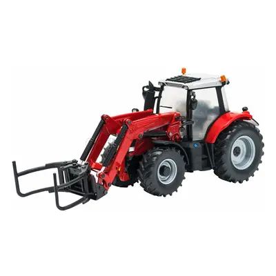 Britains Massey ferguson 6616 Tractor With Front Loader - Scraper 2016 1:32 Červená Stříbrná