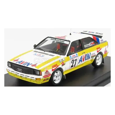 Trofeu Audi Quattro N 27 Rally Acropolis 1986 Jigger - S.konstantinos 1:43 Žlutá Bílá