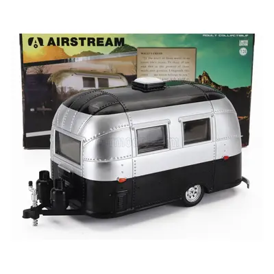 Greenlight Trailer Roulotte Caravan Airstream Bambi 1960 1:24 Černá Stříbrná